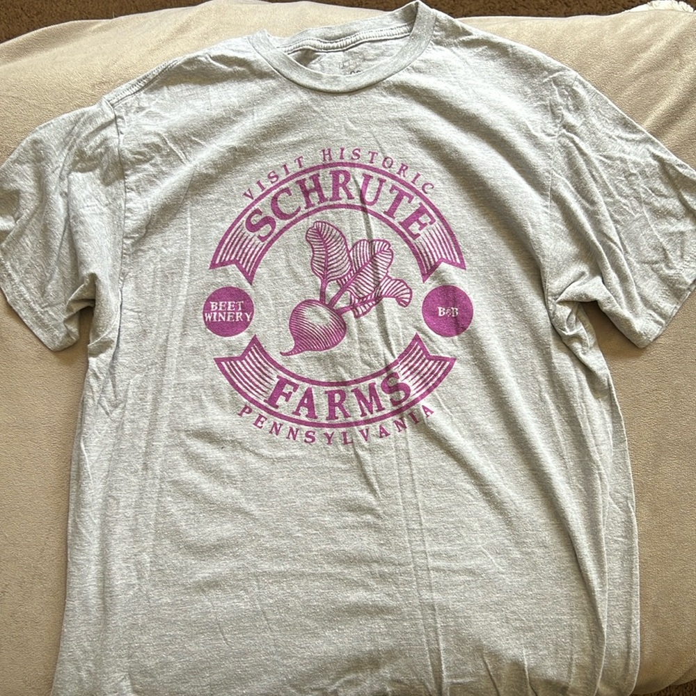 Schrute Farms T-shirt from The Office, size L